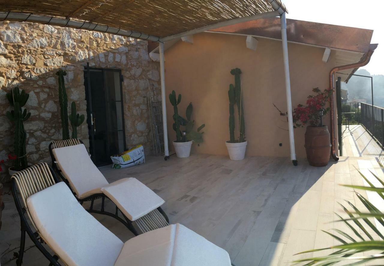 House In Grimaldi. Spectacular View Over The French Riviera! Grimaldi  Exterior photo